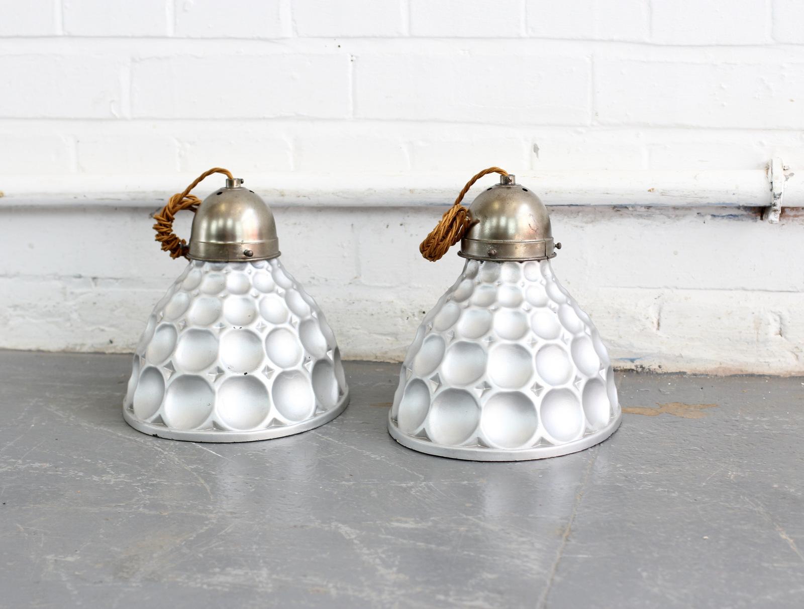 Mercury Glass Jewelry Shop Window Lights, circa 1920s In Excellent Condition In Gloucester, GB