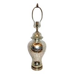 Single Crackle Mercury Glass Lamp