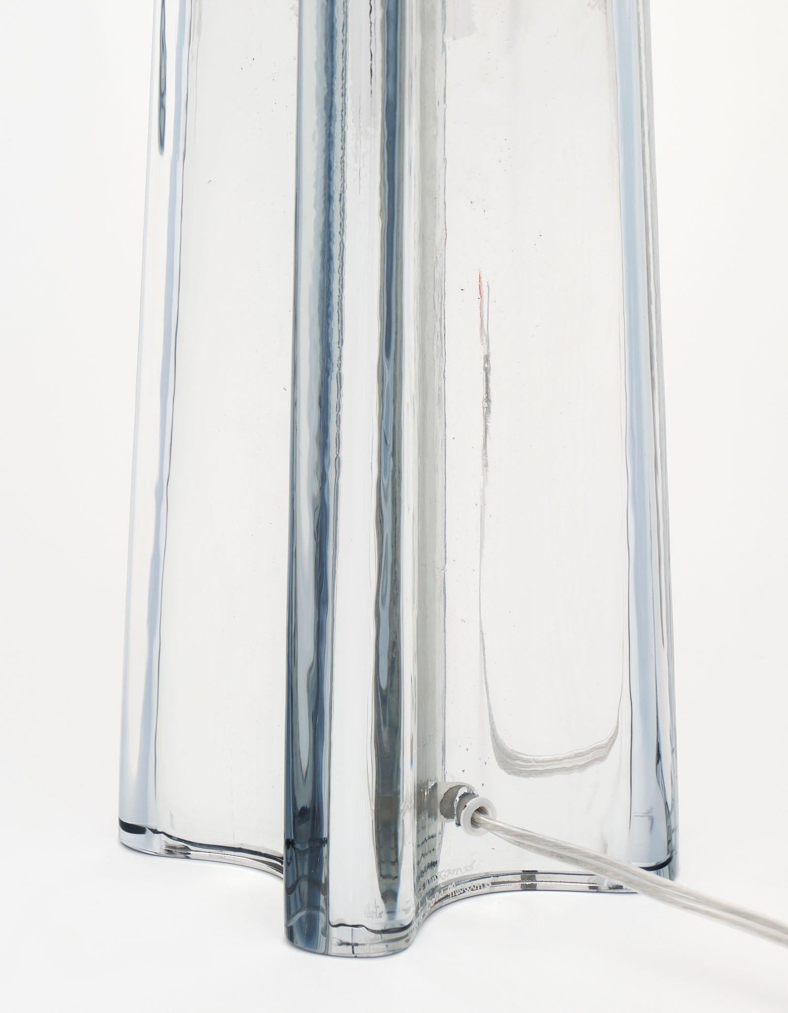 Mercury Glass “Quadrifoglio” Murano Lamps For Sale 1
