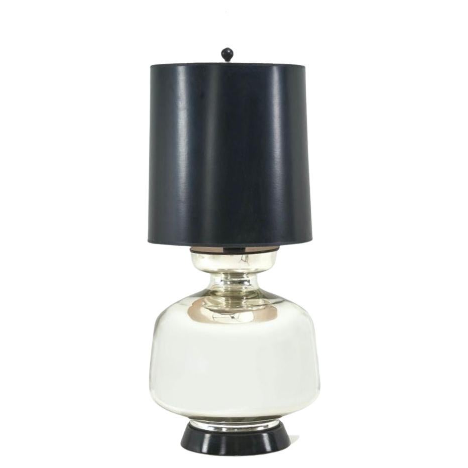 Mercury Glass Table Lamp, 1960 For Sale