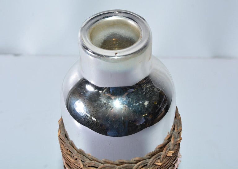 Mercury Glass Thermos Bottle For Sale at 1stDibs