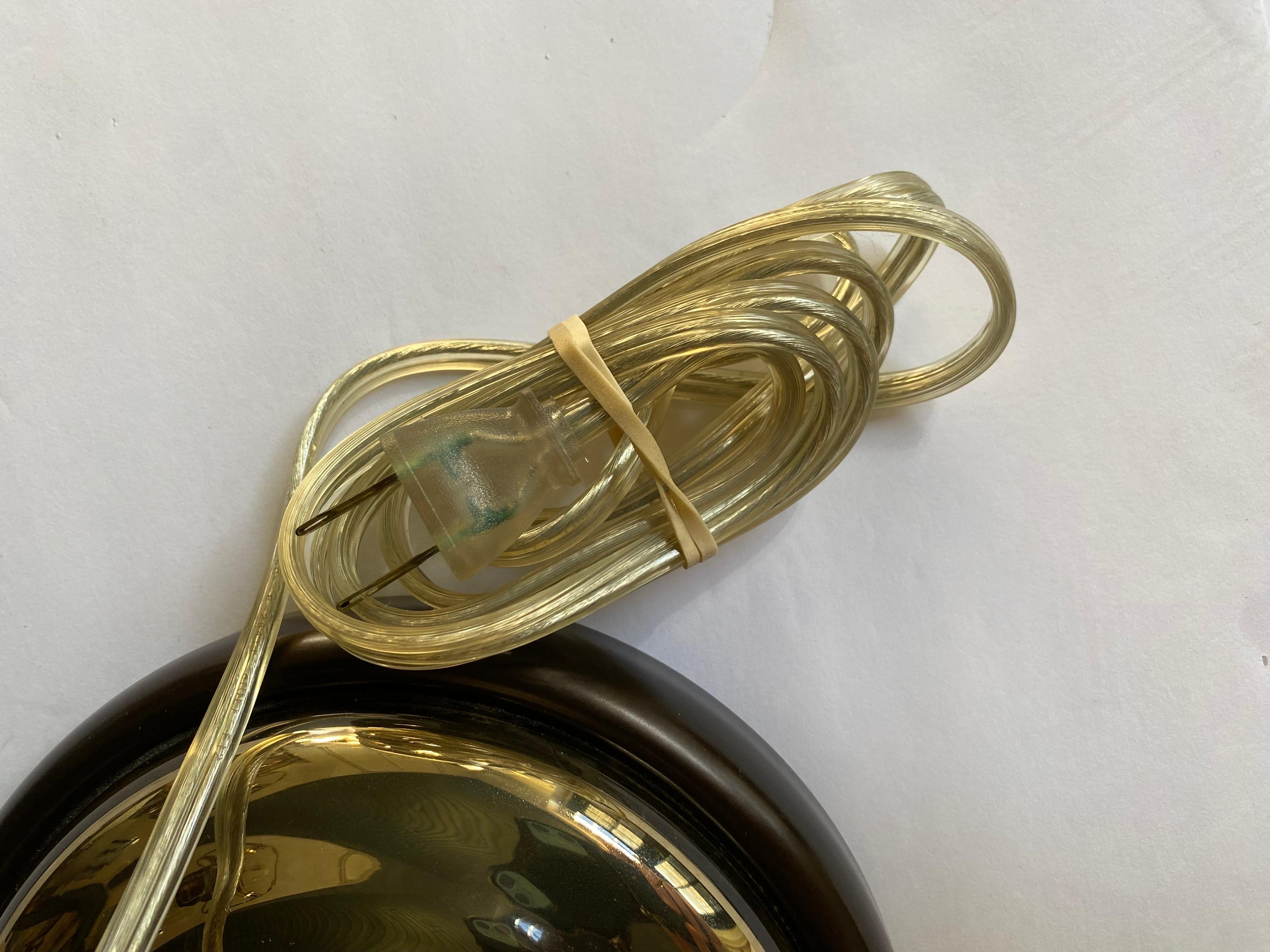 Silber-Quecksilberglas-Tischlampe in Vasenform im Angebot 1