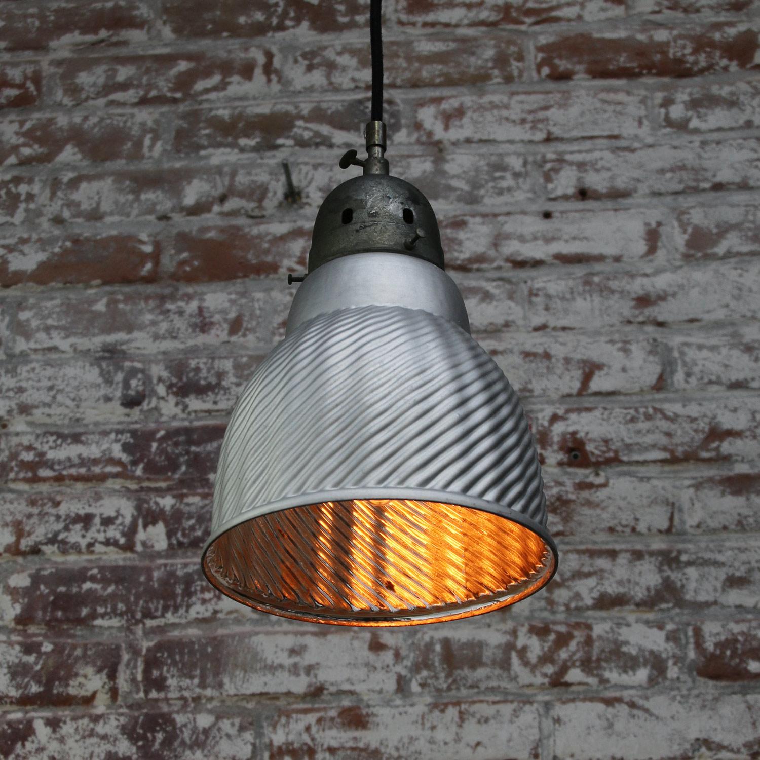 Mercury Glass Vintage Industrial Brass Pendant Lights 1