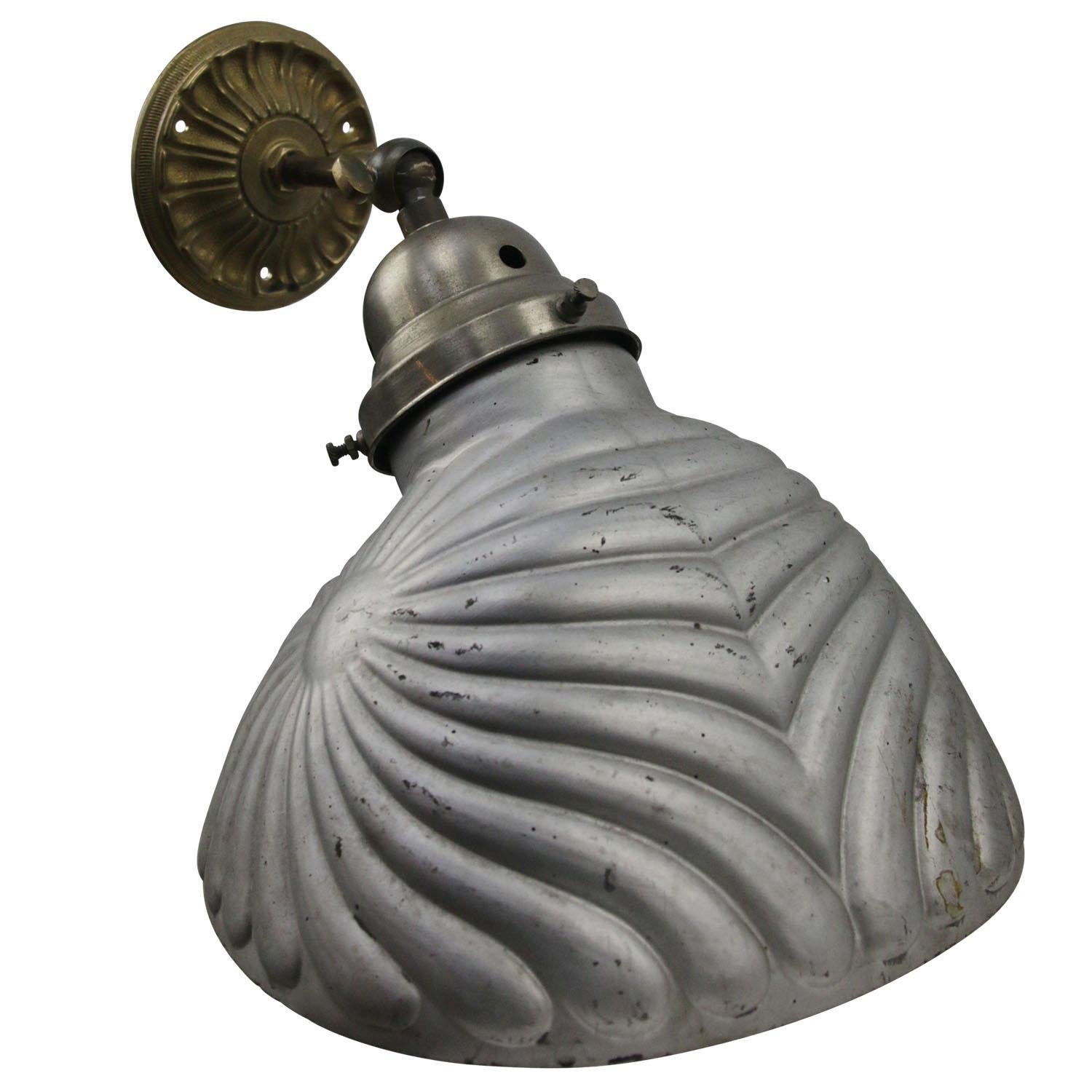 Mercury Glass Vintage Industrial Brass Scones Wall Lamp 2