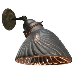 Mercury Glass Vintage Industrial Brass Scones Wall Lamp