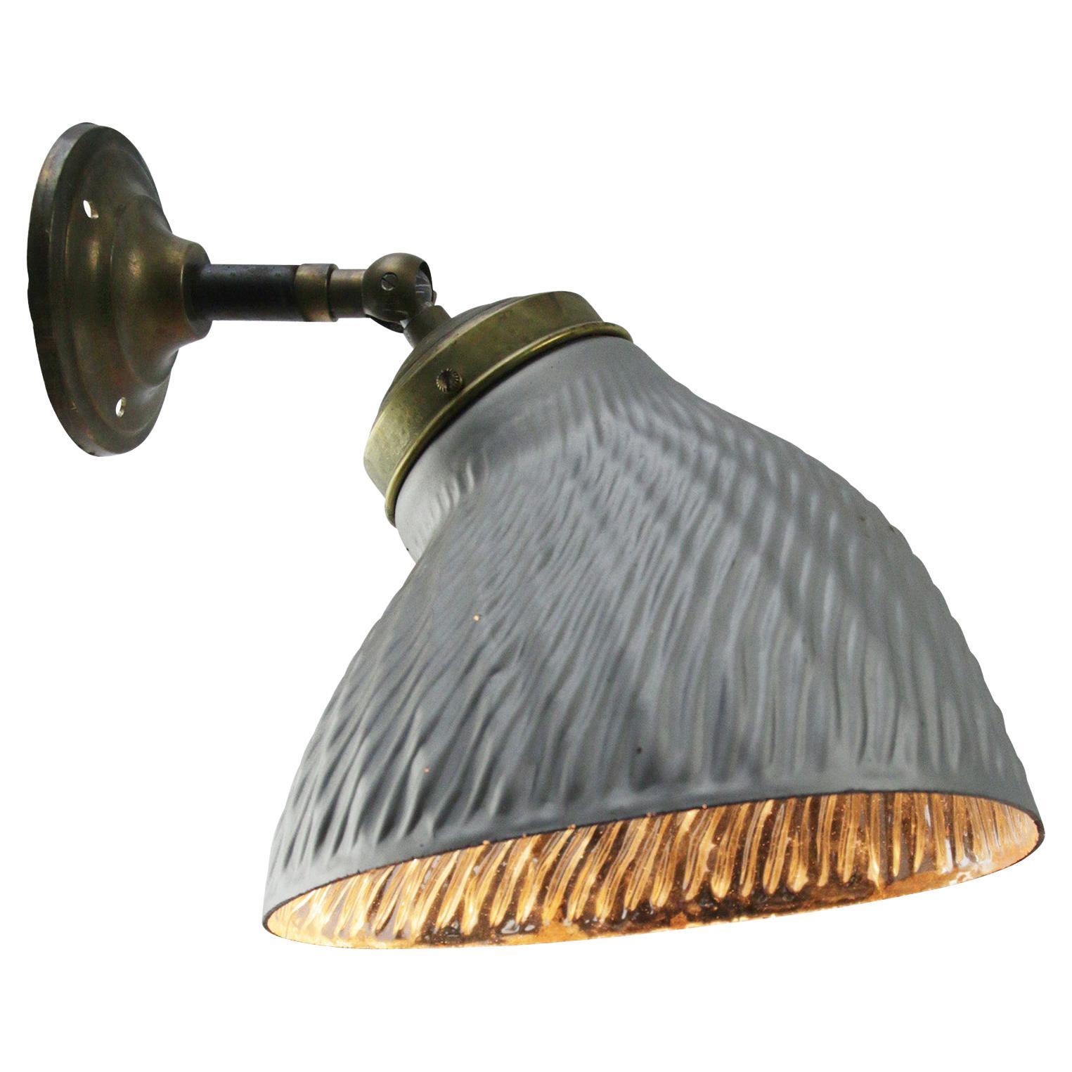 Mercury Glass Vintage Industrial Brass Scones Wall Lamps