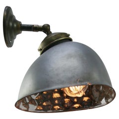 Mercury Glass Vintage Industrial Scone Wall Lamp by Siemems