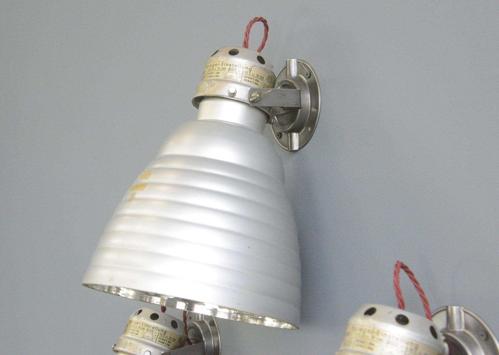 Mercury Glass Wall Lights by Zeiss Ikon, Circa 1930s For Sale 3