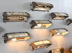Mercury Glass Wall Lights By Zeiss Ikon Circa 1930s