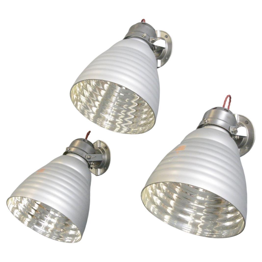 Mercury Glass Wall Lights By Zeiss Ikon Circa 1930s For Sale