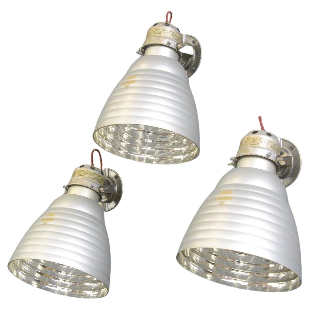 Mercury Glass Wall Lights by Zeiss Ikon, Circa 1930s For Sale