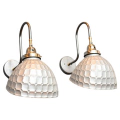 Mercury Glass Wall Lights Circa 1920s