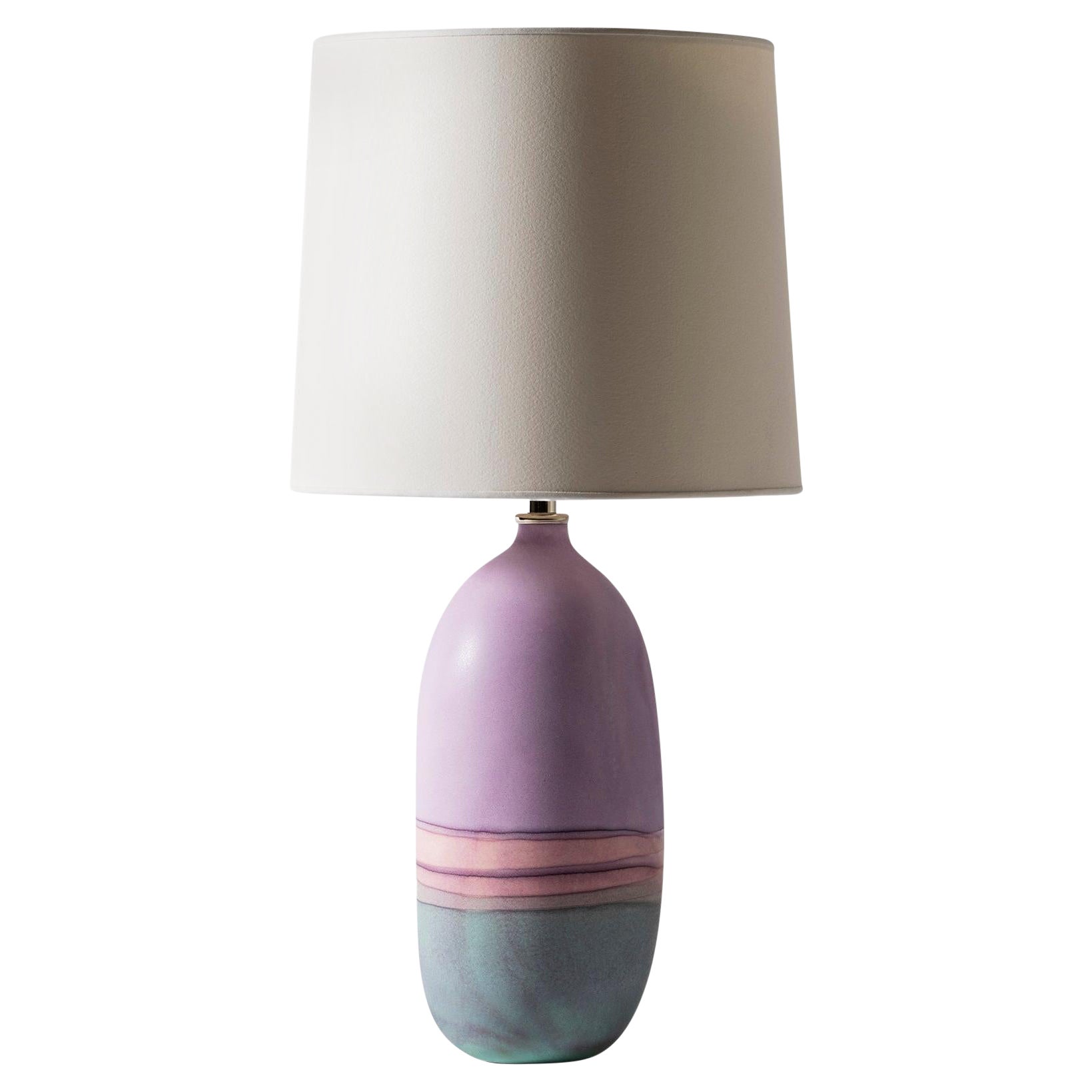 Fliederfarbene Ombré-Lampe von Elyse Graham (Quecksilber) im Angebot