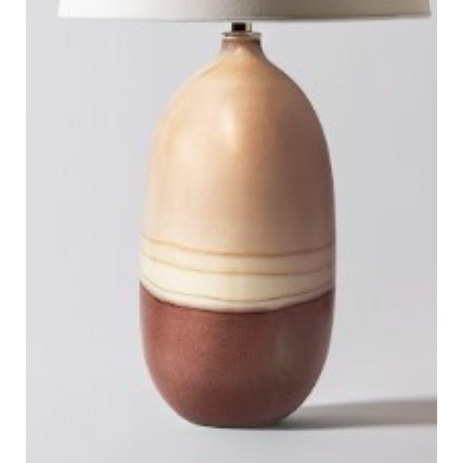 Post-Modern Mercury Lamp in Sand and Rust by Elyse Graham For Sale