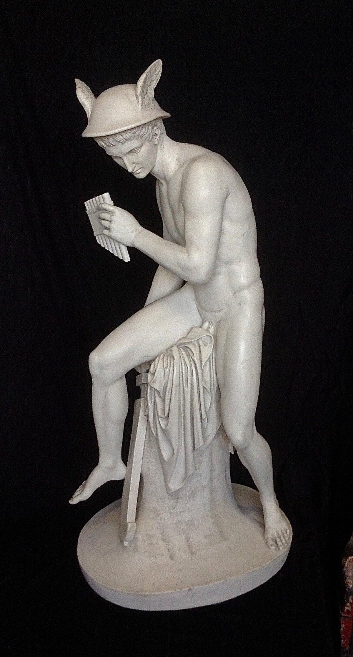 Mercury Marble Bust Sculpture, 20th Century 4