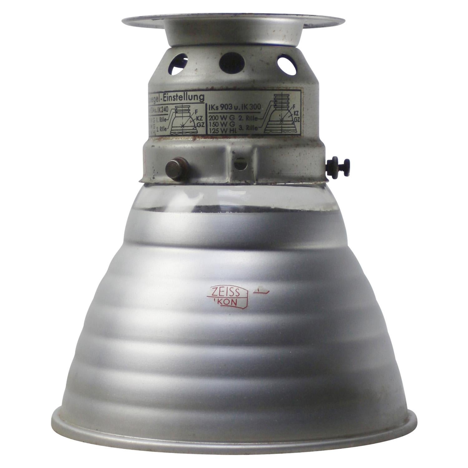 20th Century Mercury Mirror Glass Flush Mounts Ceiling lamps by Zeiss Ikon IK180 For Sale