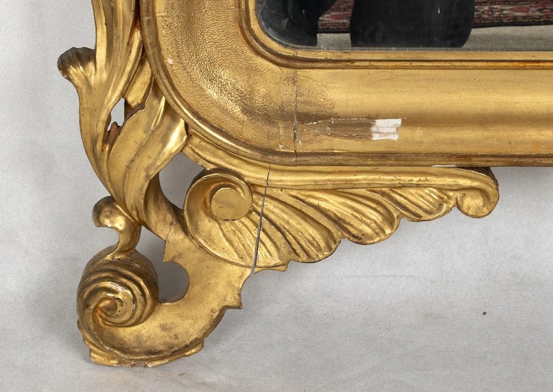Carved Mercury Mirror, Made in Italy, Mid-19th Century