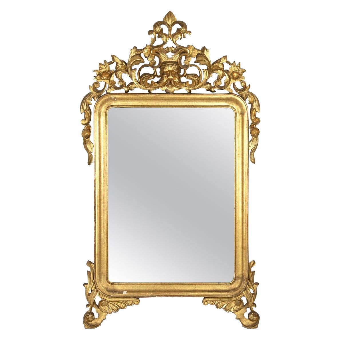Mercury Mirror, Made in Italy, Mid-19th Century