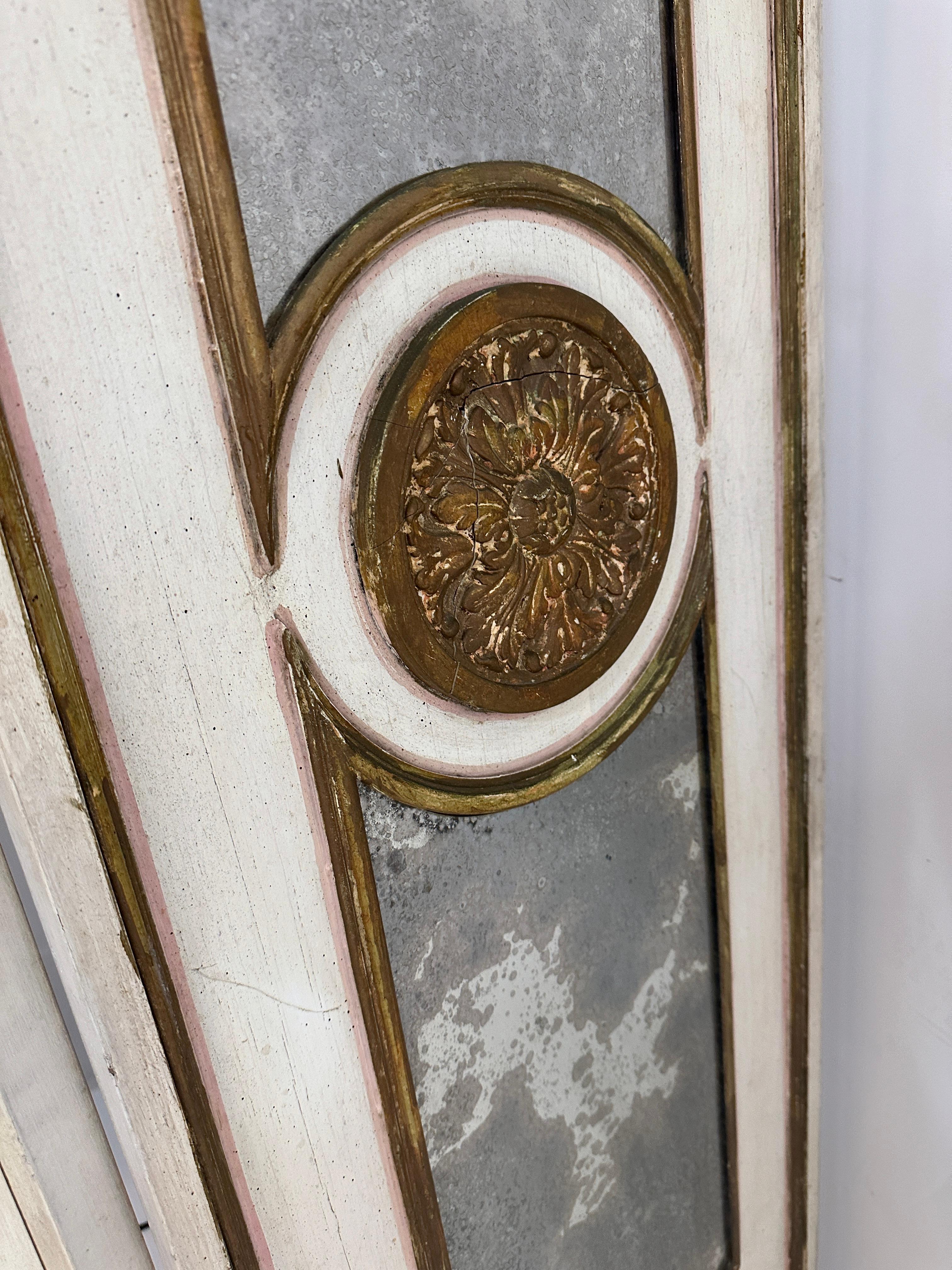 Mercury Mirrored Hollywood Regency 4-Panel Screen, Italy c 1950s 5