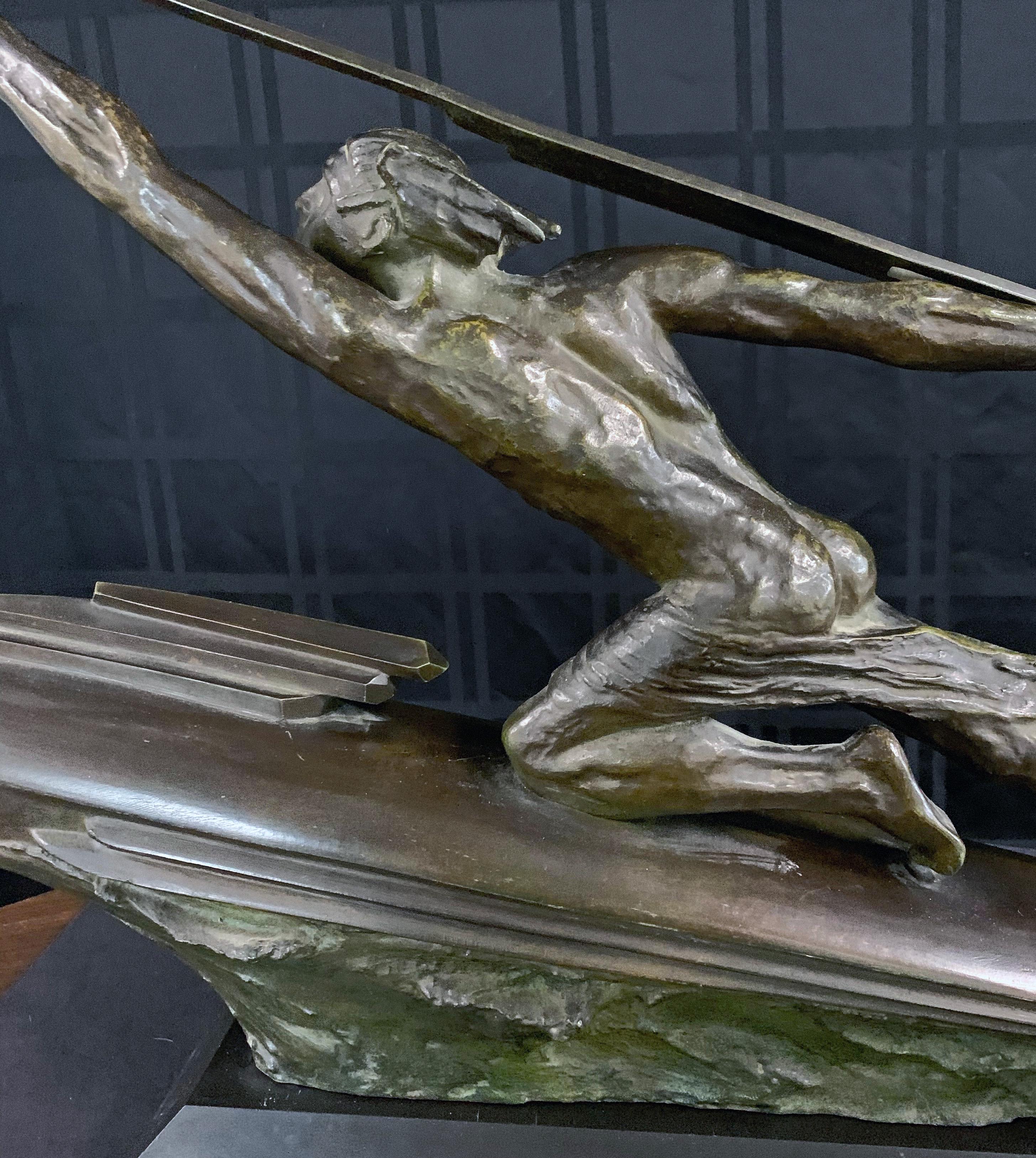 art deco statue