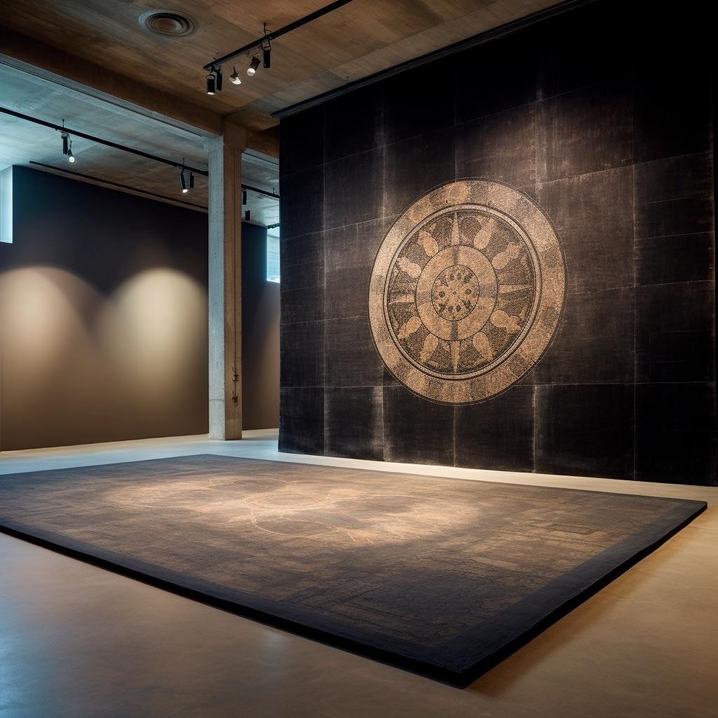 Contemporary Mercury Rug For Sale