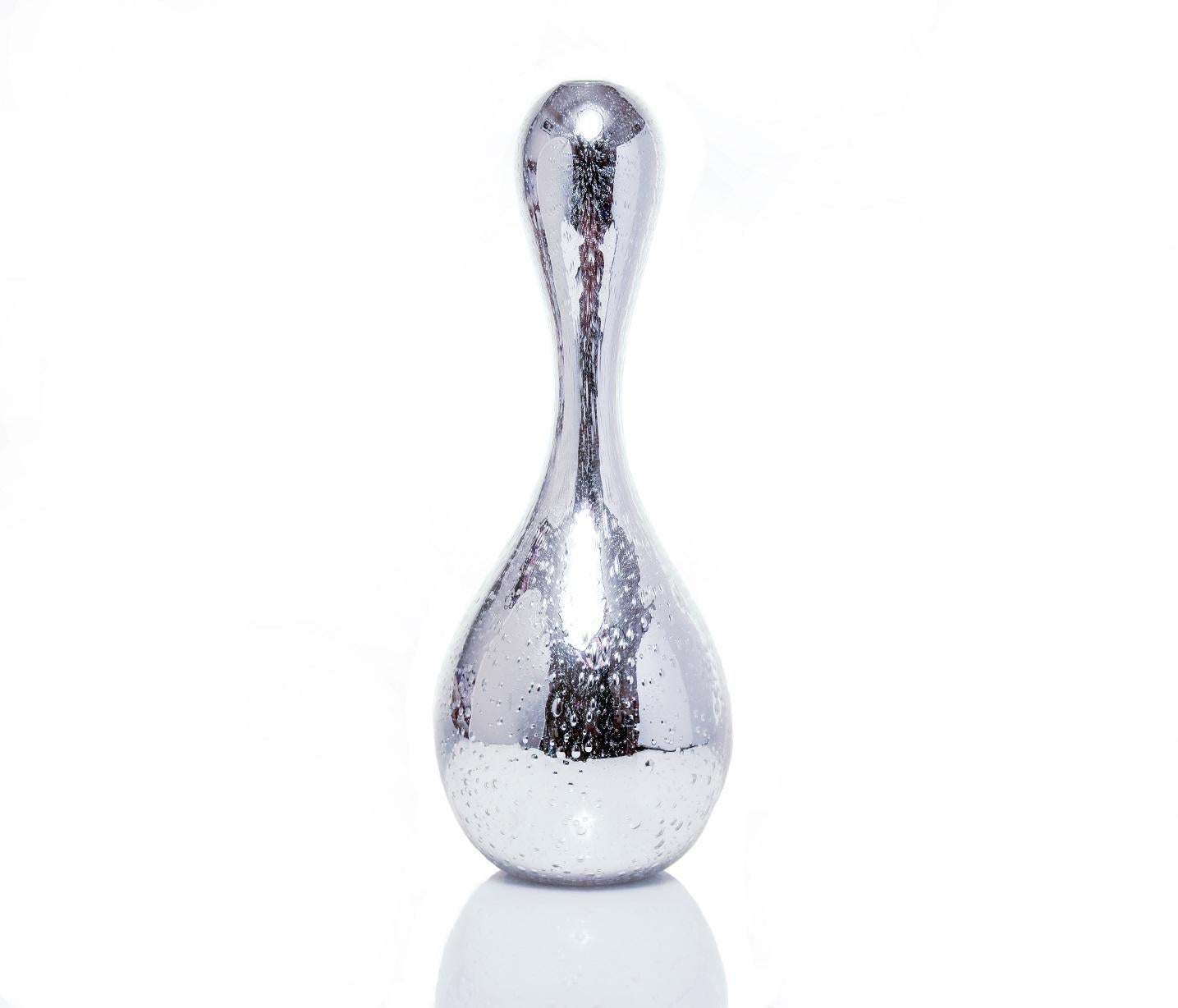 Serie Mercury, conjunto de cuatro objetos contemporáneos de vidrio hechos a mano, por encargo en venta 1