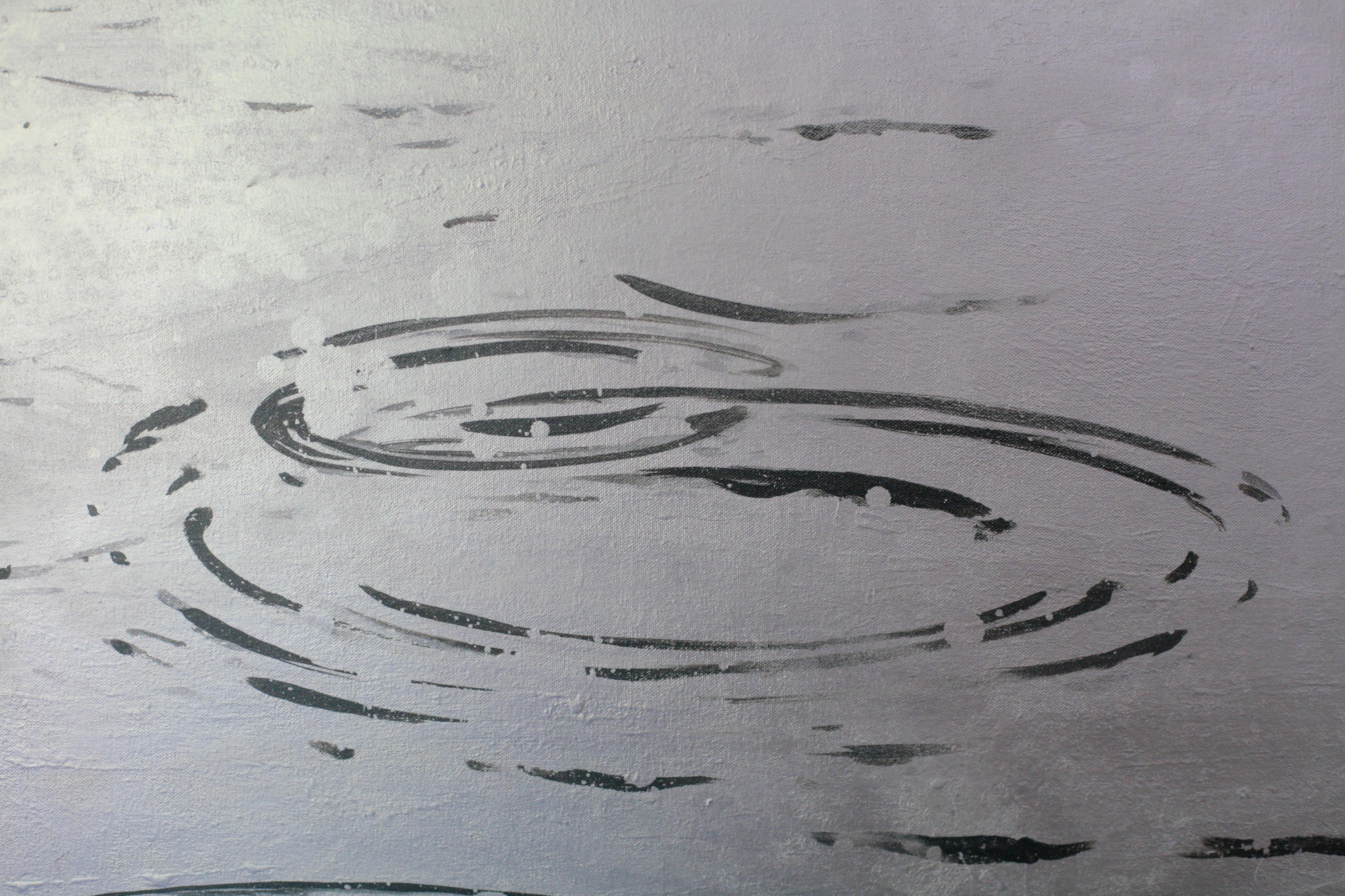 British Mercury Swirl, Oil Painting by Joakim Allgulander For Sale