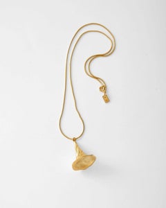 Mercury Unique Pendant Necklace in Gold Vermeil by Aur Studio
