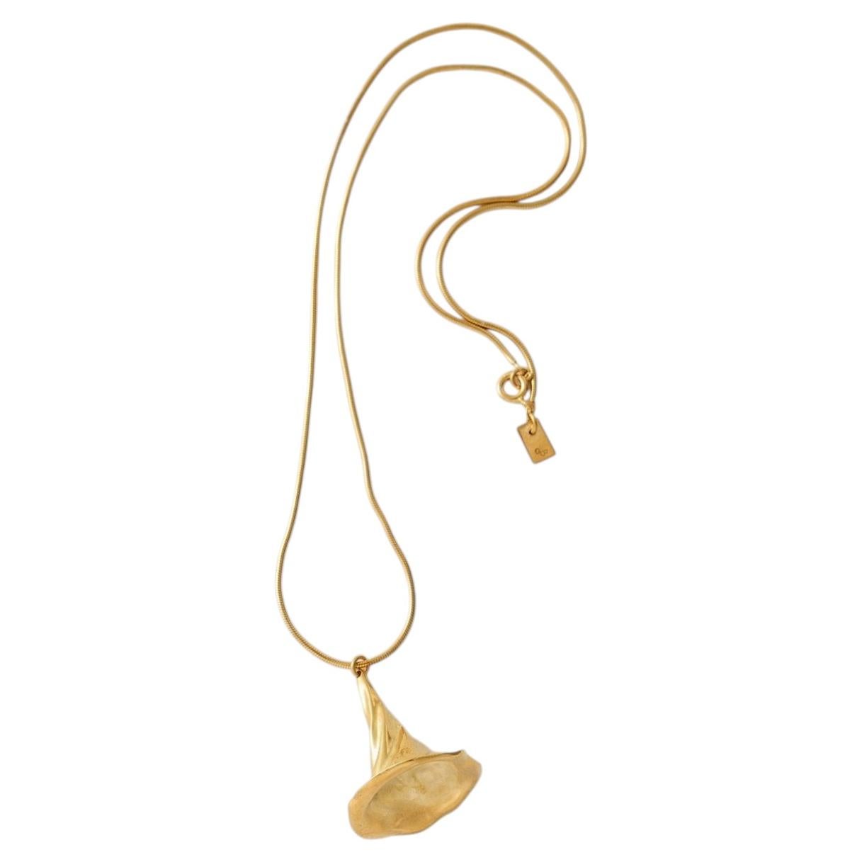 Collar con colgante «Mercury Unique» en oro vermeil de Aur Studio