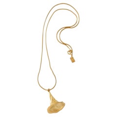 Mercury Unique Pendant Necklace in Gold Vermeil by Aur Studio