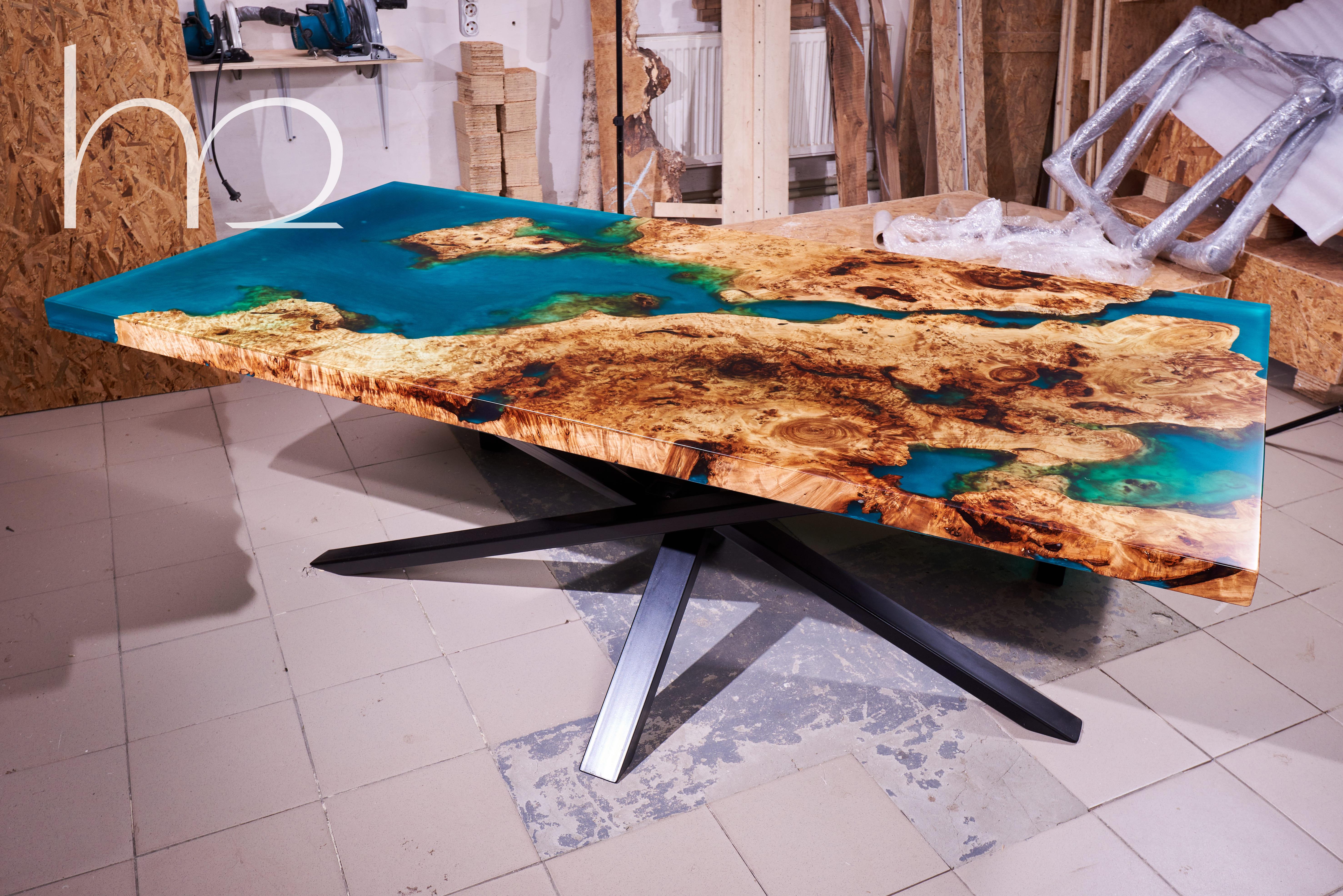 maple burl dining table