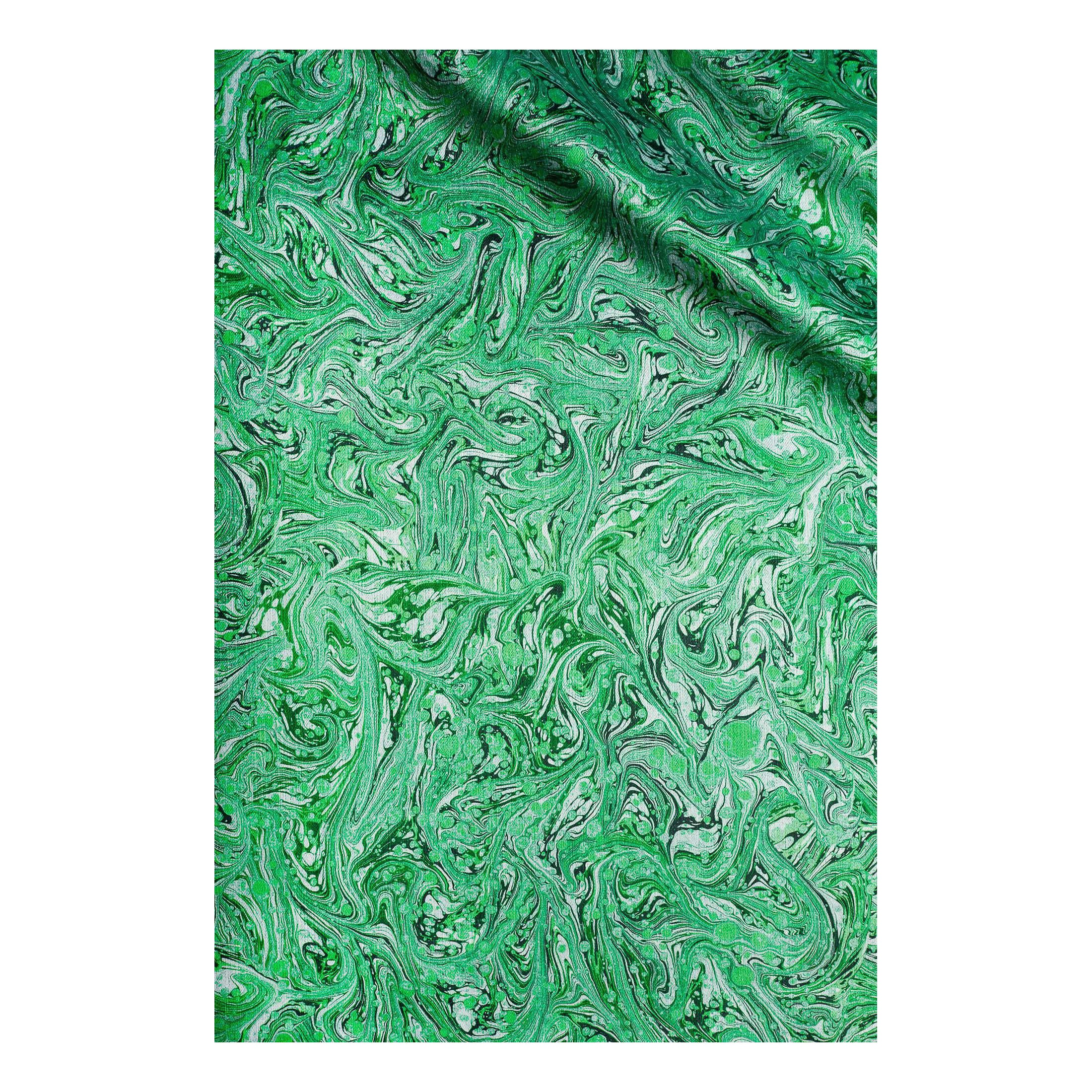 Tissu en velours vert Meredith