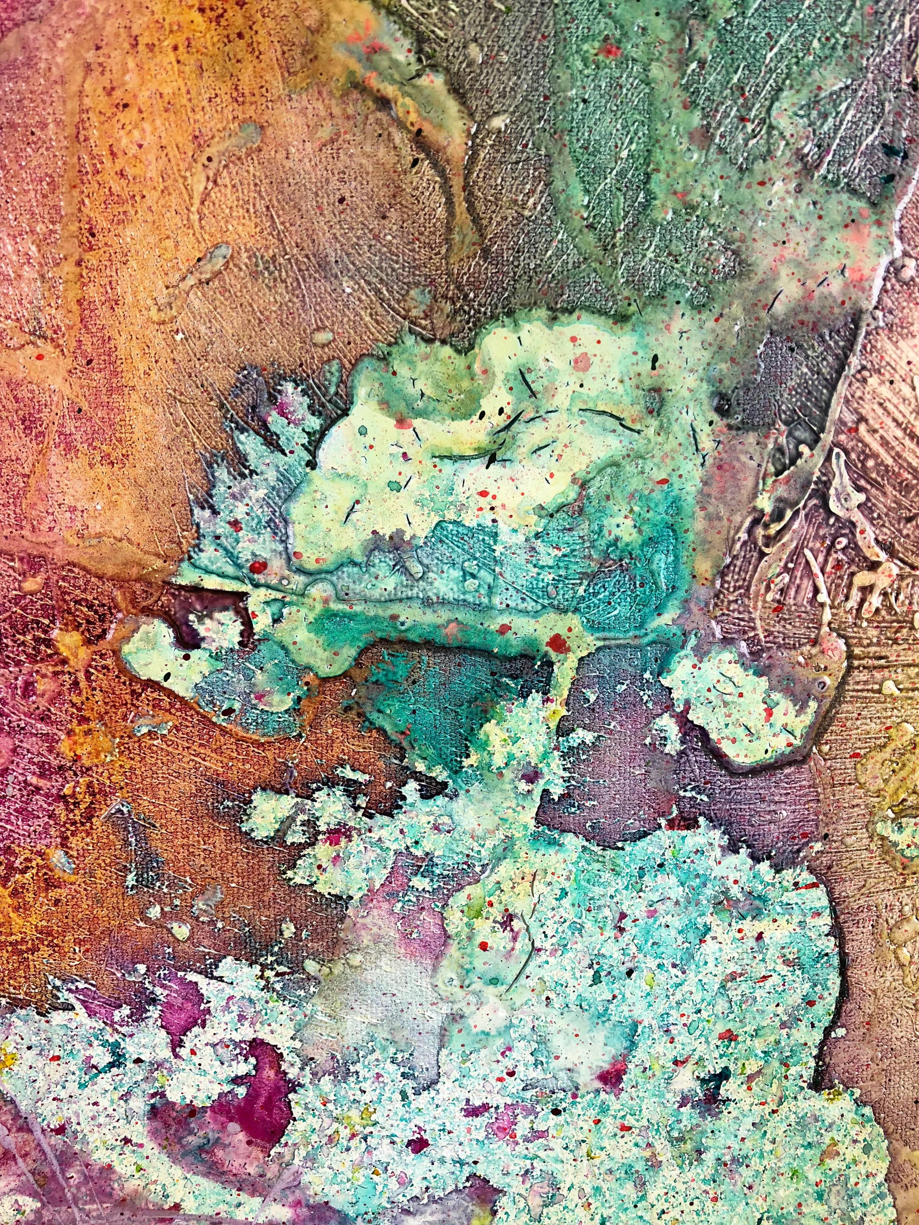 Orchida XL - Contemporain Painting par Meredith Pardue