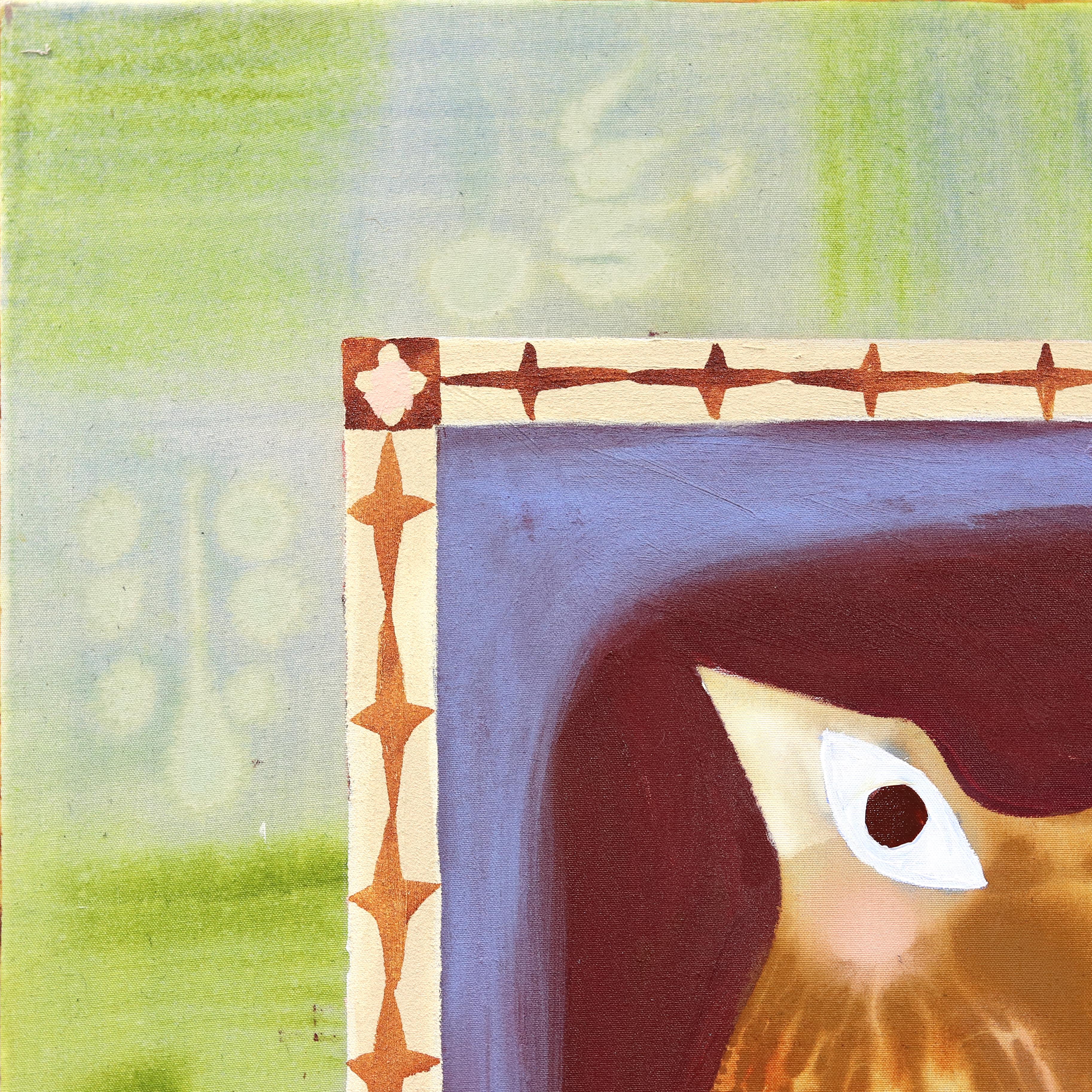 Todos los seres vivos - Pintura sobre lienzo abstracta inspirada en el arte popular contemporáneo en venta 2