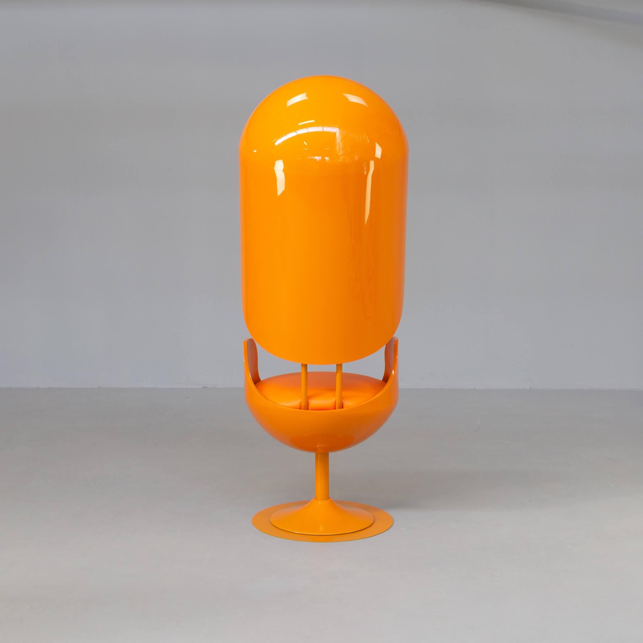Contemporary Merel Bekking ‘Scientifically’ Orange Swivel Chair For Sale
