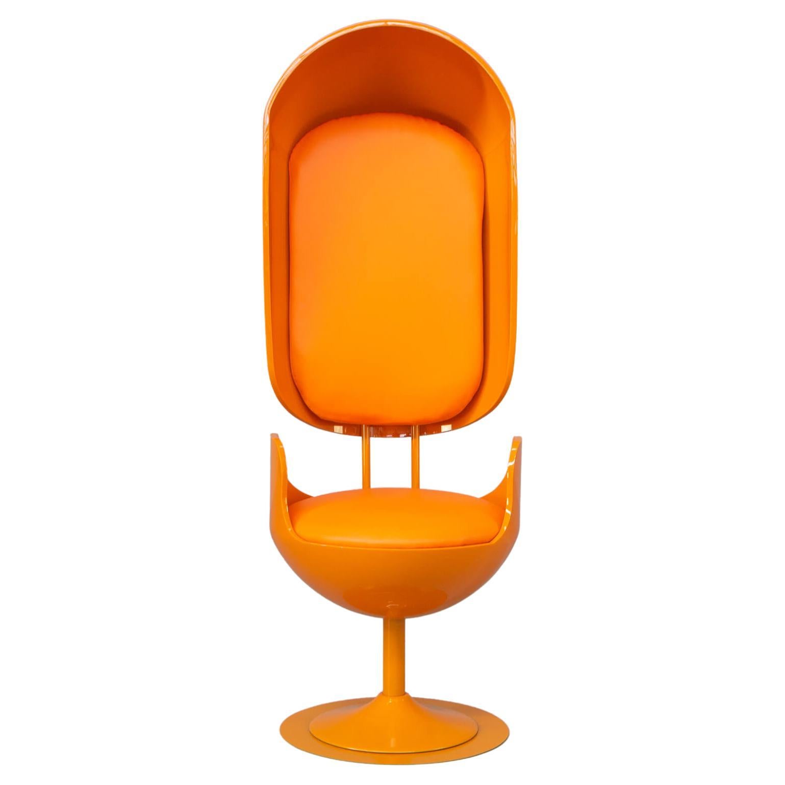 Merel Bekking ‘Scientifically’ Orange Swivel Chair For Sale