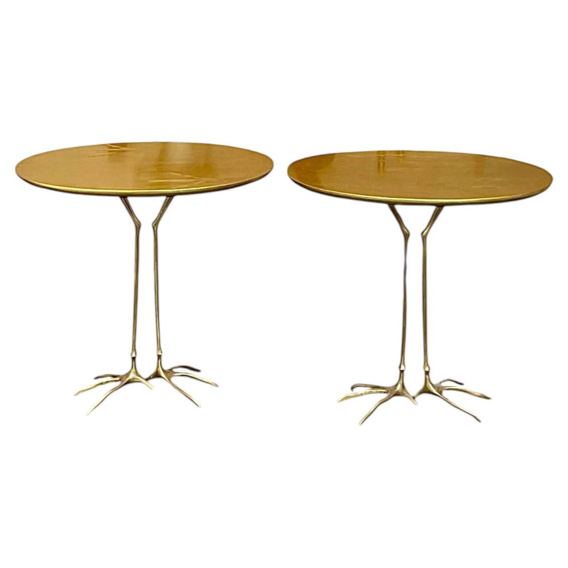 Meret Oppenheim Paire de tables "Traccia", Studio Simon, Italie, vers 1972
