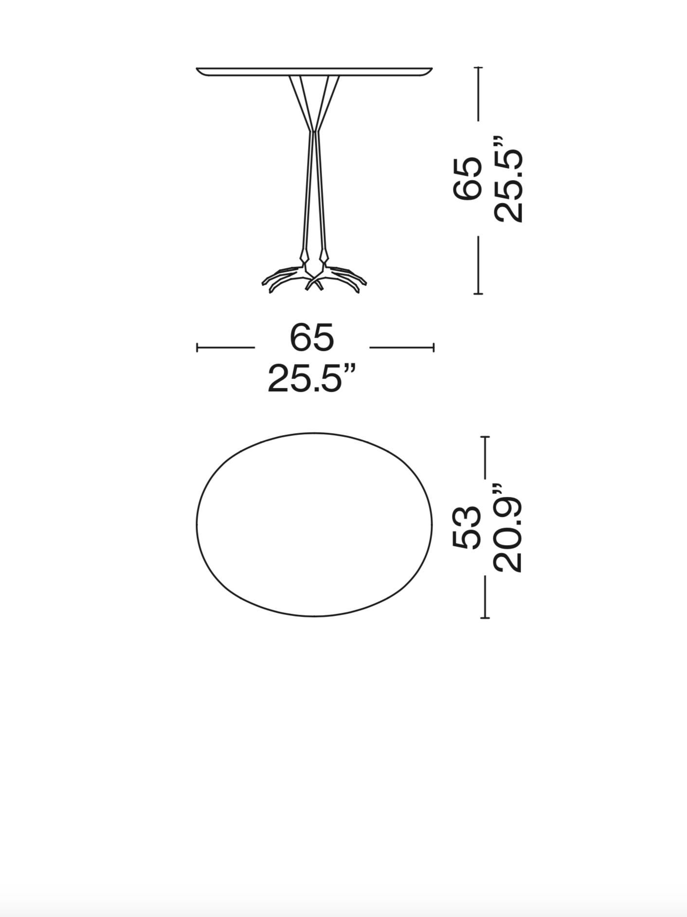 Meret Oppenheim Set di due tavolini Traccia per Cassina in vendita 5