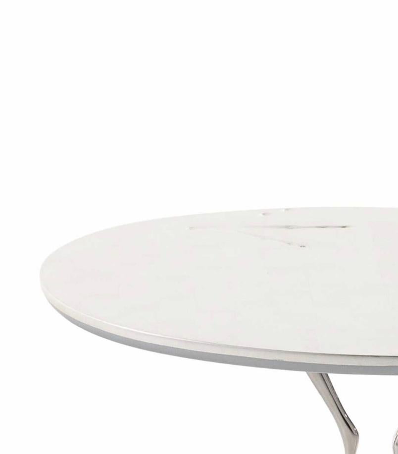 Marble Meret Oppenheim Traccia Low Table For Cassina For Sale