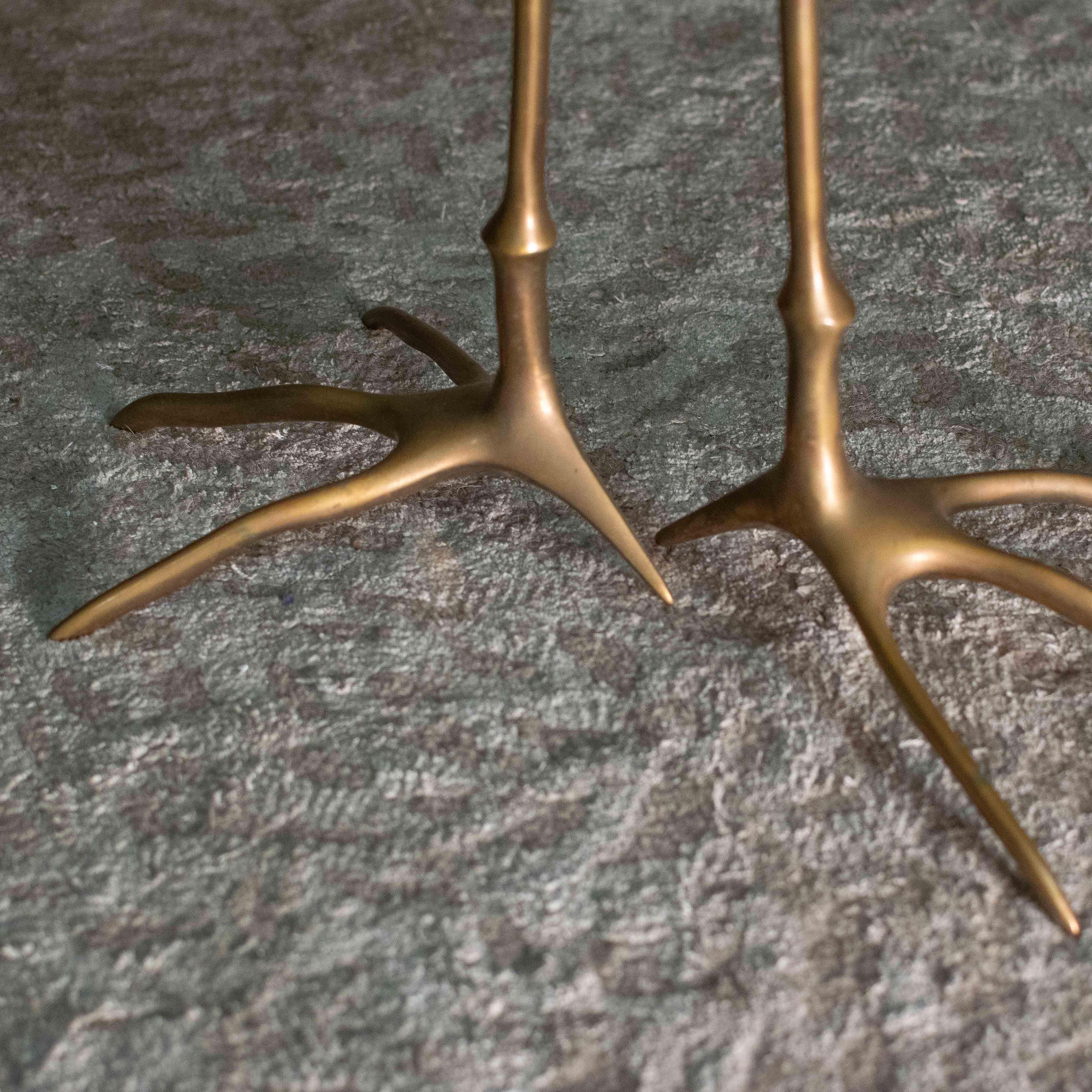 Bronze Meret Oppenheim Traccia Oval Table Bird’s Feet original Simon Label, Italy, 1972