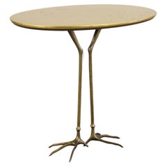 Meret Oppenheim Traccia Beistelltisch aus Holz mit Blattgold und Bronze von Gavina, 1980er Jahre