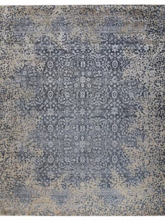 MERGIS Hand Knotted Rug in Dusky Rose, Grey And Ecru Colours by Hands