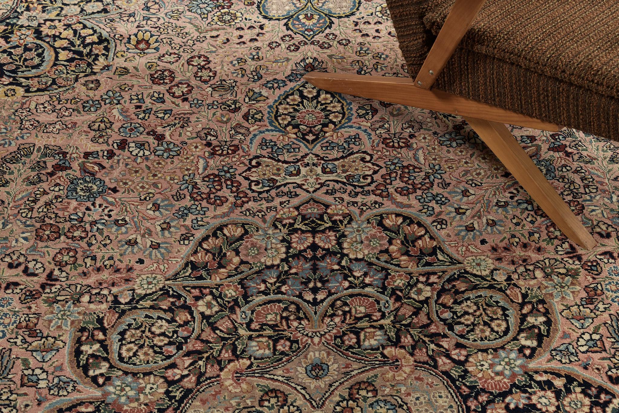 Mehraban Vintage Persian Tabriz In Good Condition For Sale In WEST HOLLYWOOD, CA