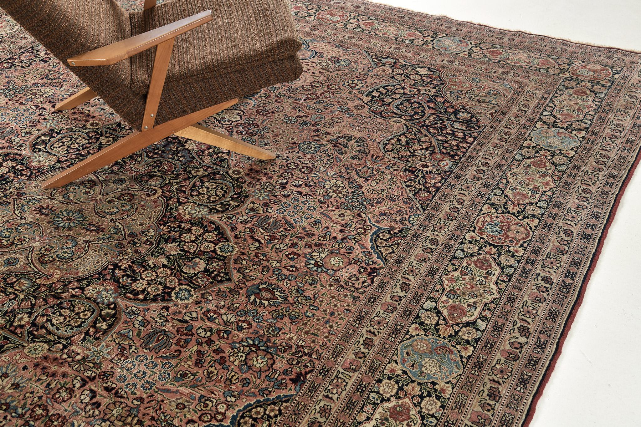 Early 20th Century Mehraban Vintage Persian Tabriz For Sale