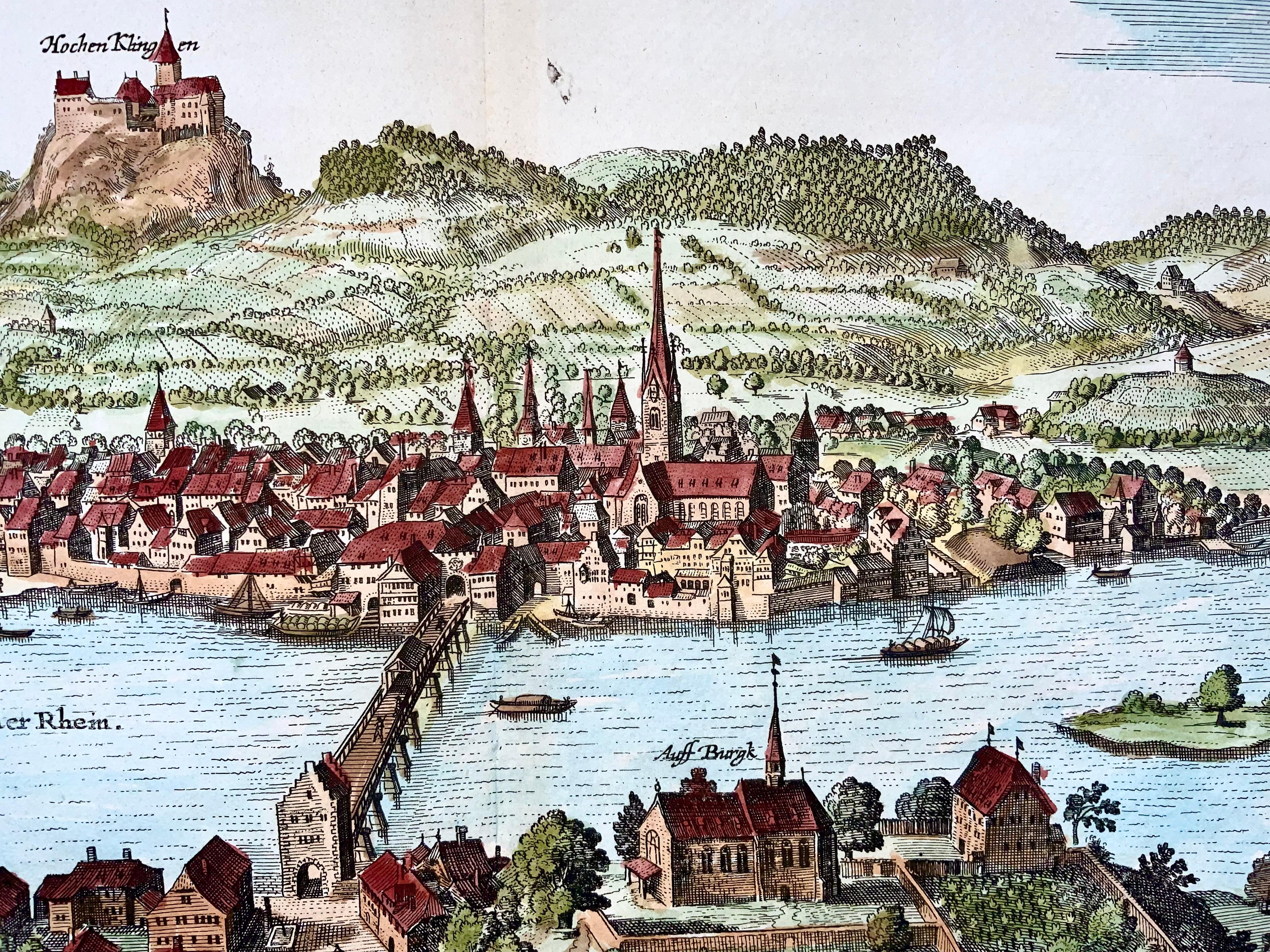 German Merian, Stein am Rhein, large double folio, Switzerland For Sale
