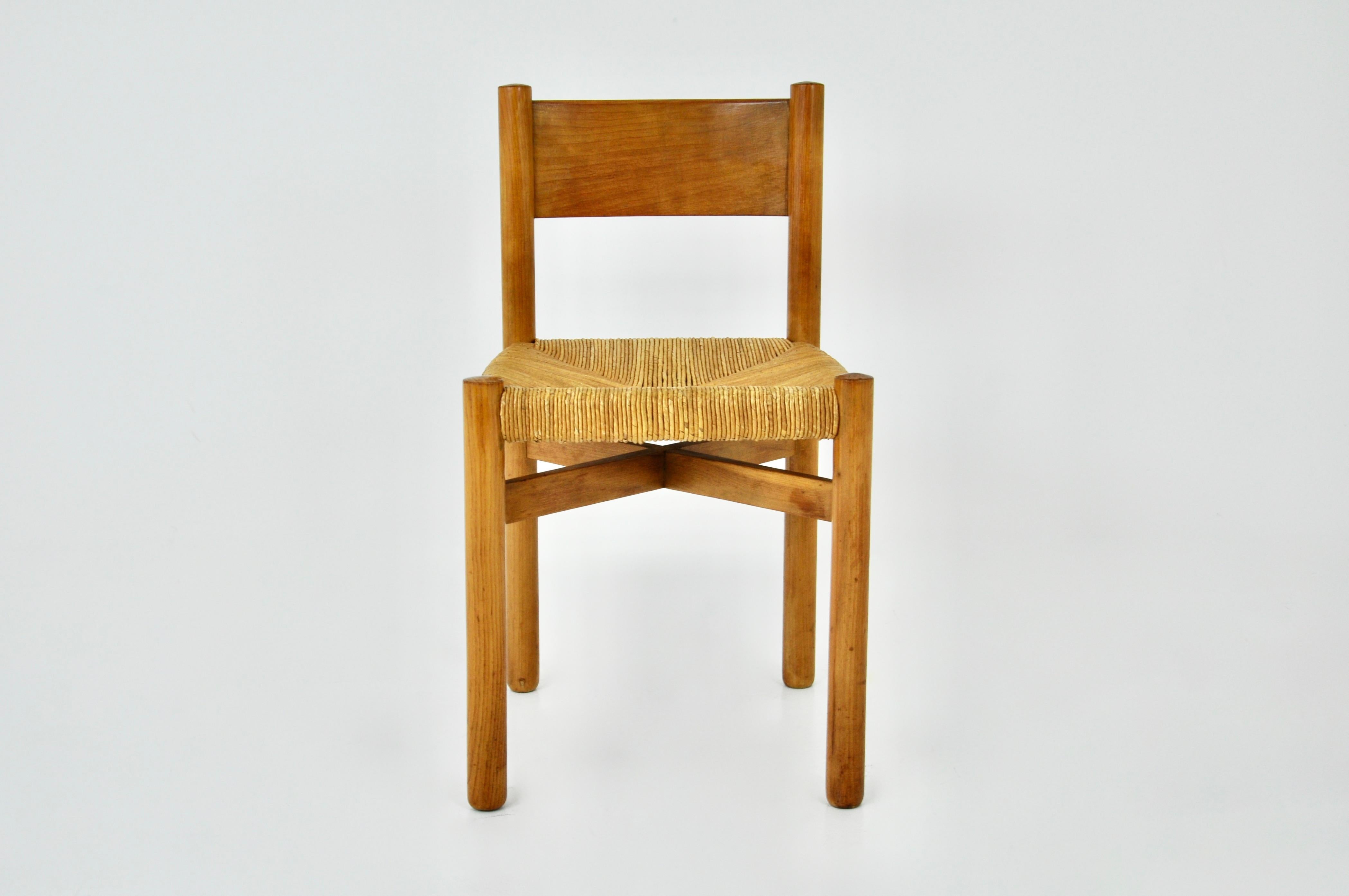 Mid-Century Modern Meribel chair by Charlotte Perriand for Steph Simon, 1950s