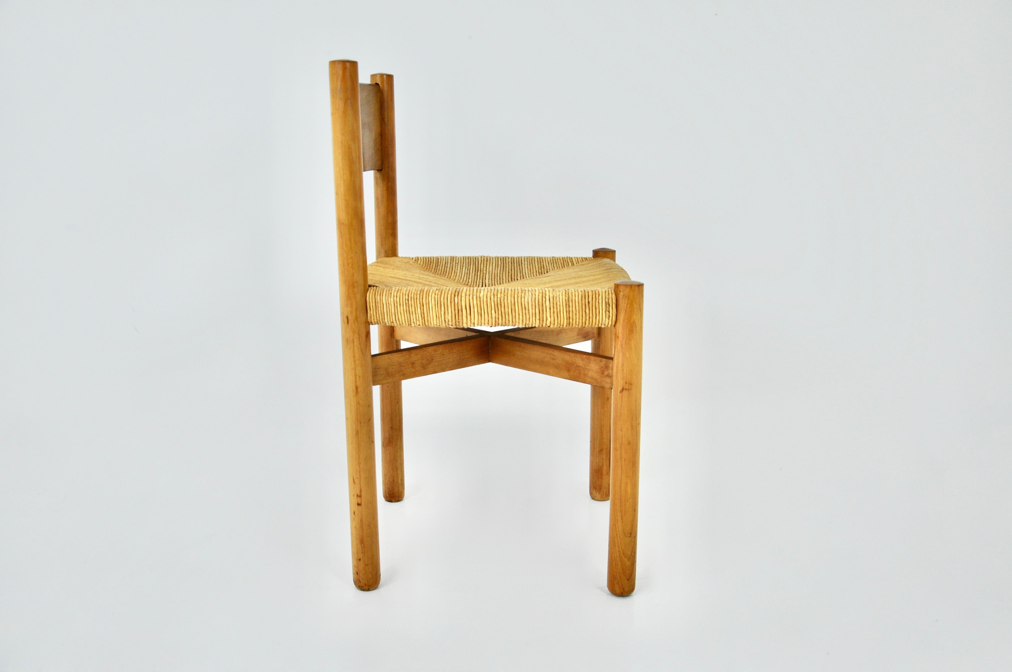 French Meribel chair by Charlotte Perriand for Steph Simon, 1950s