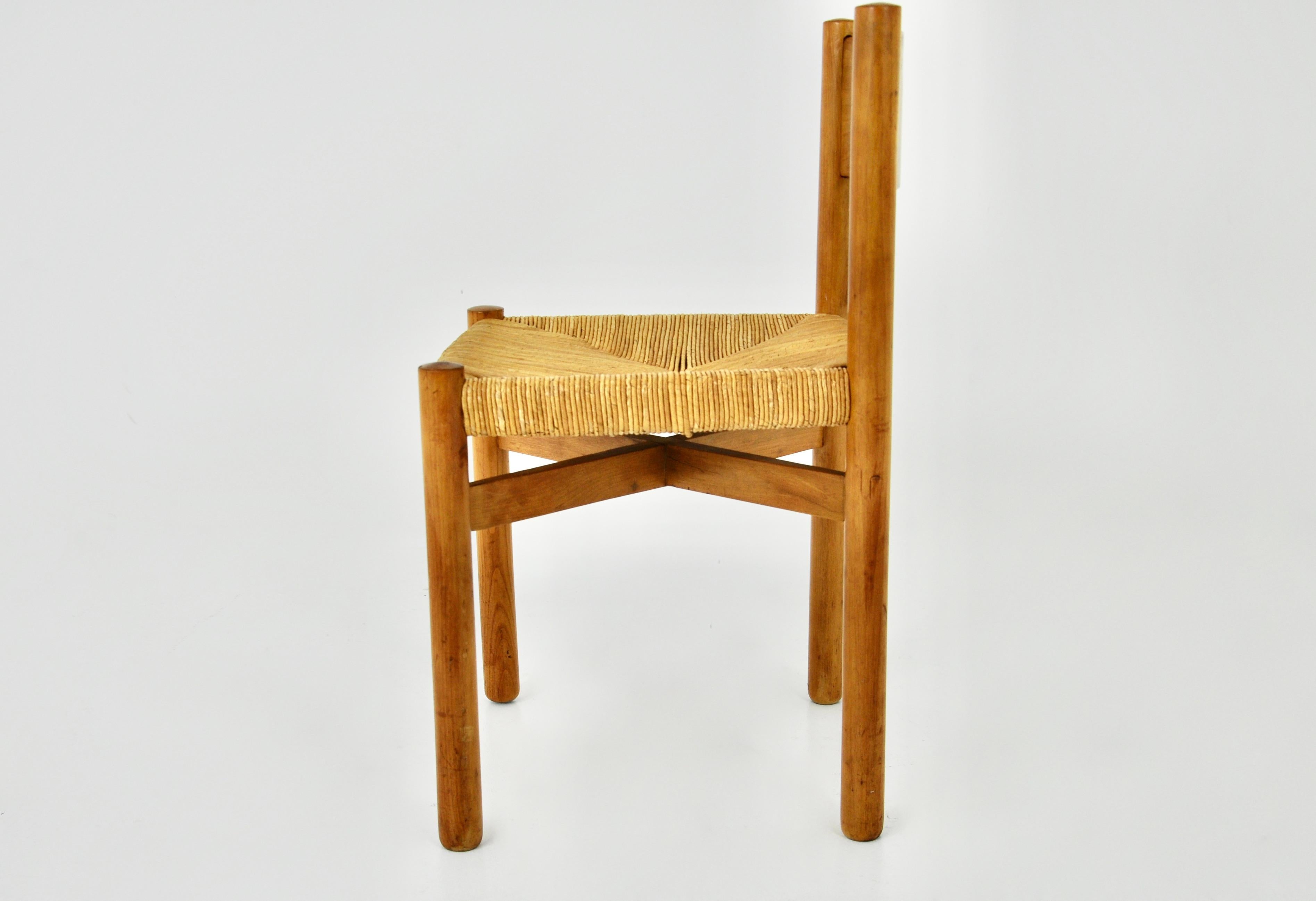 Mid-20th Century Meribel chair by Charlotte Perriand for Steph Simon, 1950s