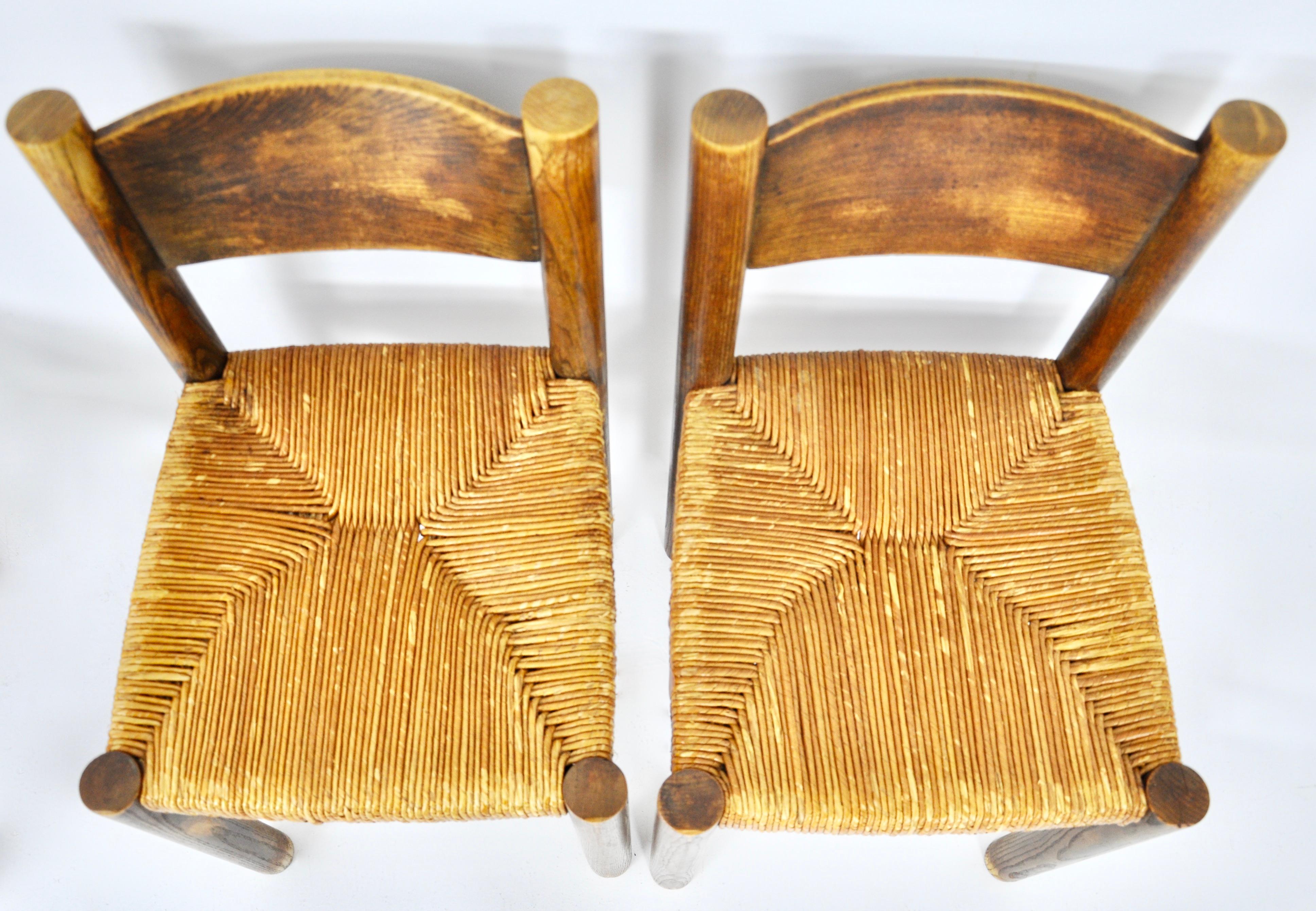 Meribel chairs by Charlotte Perriand for Steph Simon, 1950s, set of 4 For Sale 4