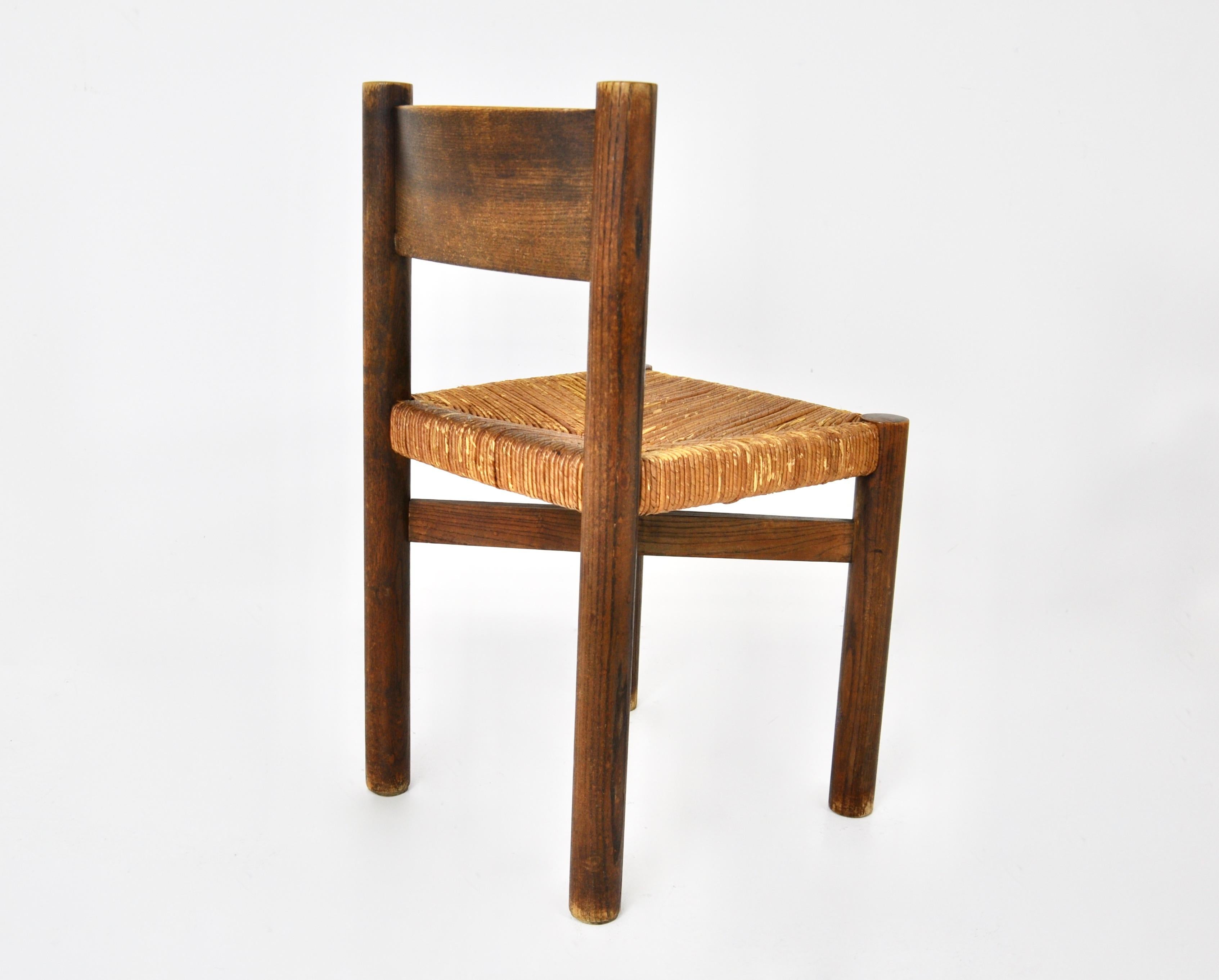 Meribel chairs by Charlotte Perriand for Steph Simon, 1950s, set of 4 For Sale 2